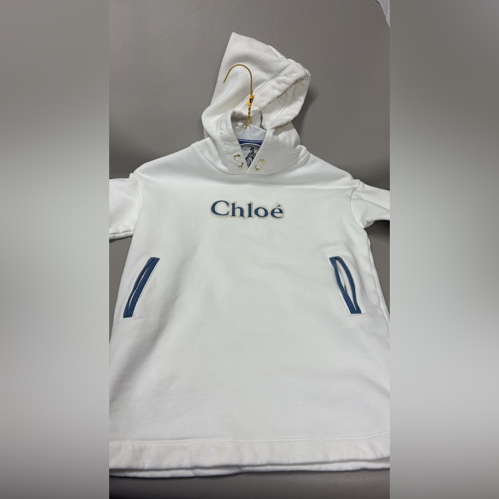 Chloé White Hoodie Dress